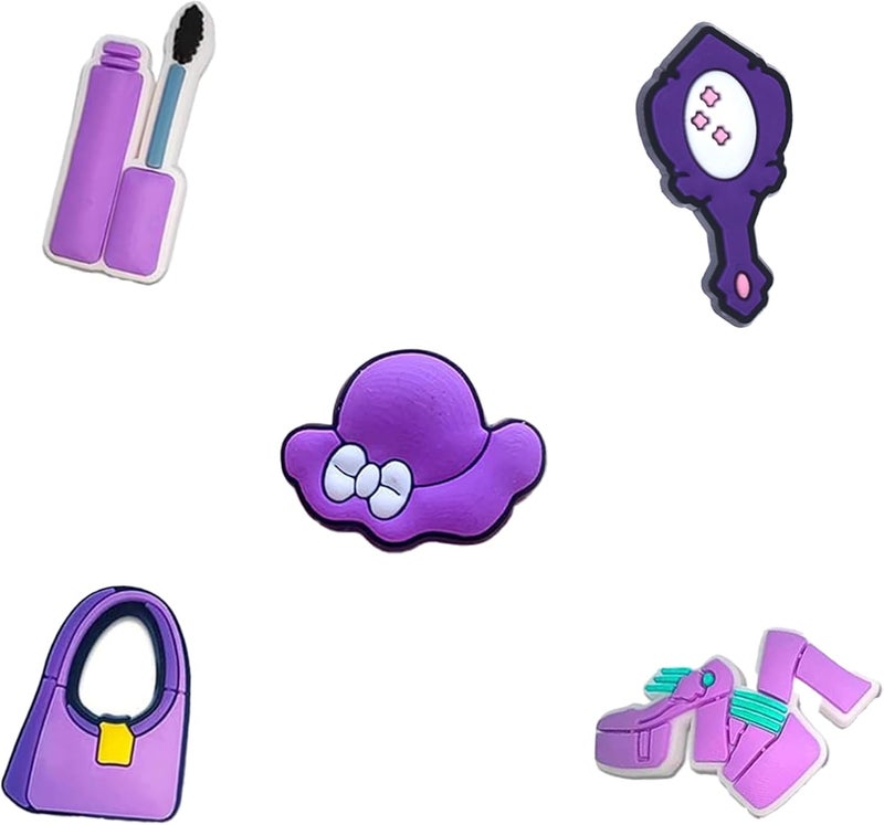 BULKITEM 25 Pcs Gamer, Summer, Nurse, Pink, Hunting, Black,USA american flag crocs,Shoe Charms, Cute Shoe Accessories Gifts Charms for Teens Kids Adults - Image 2